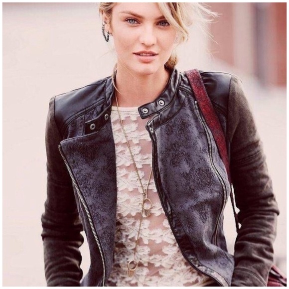 Jacquard Vegan Moto Jacket | Poshmark